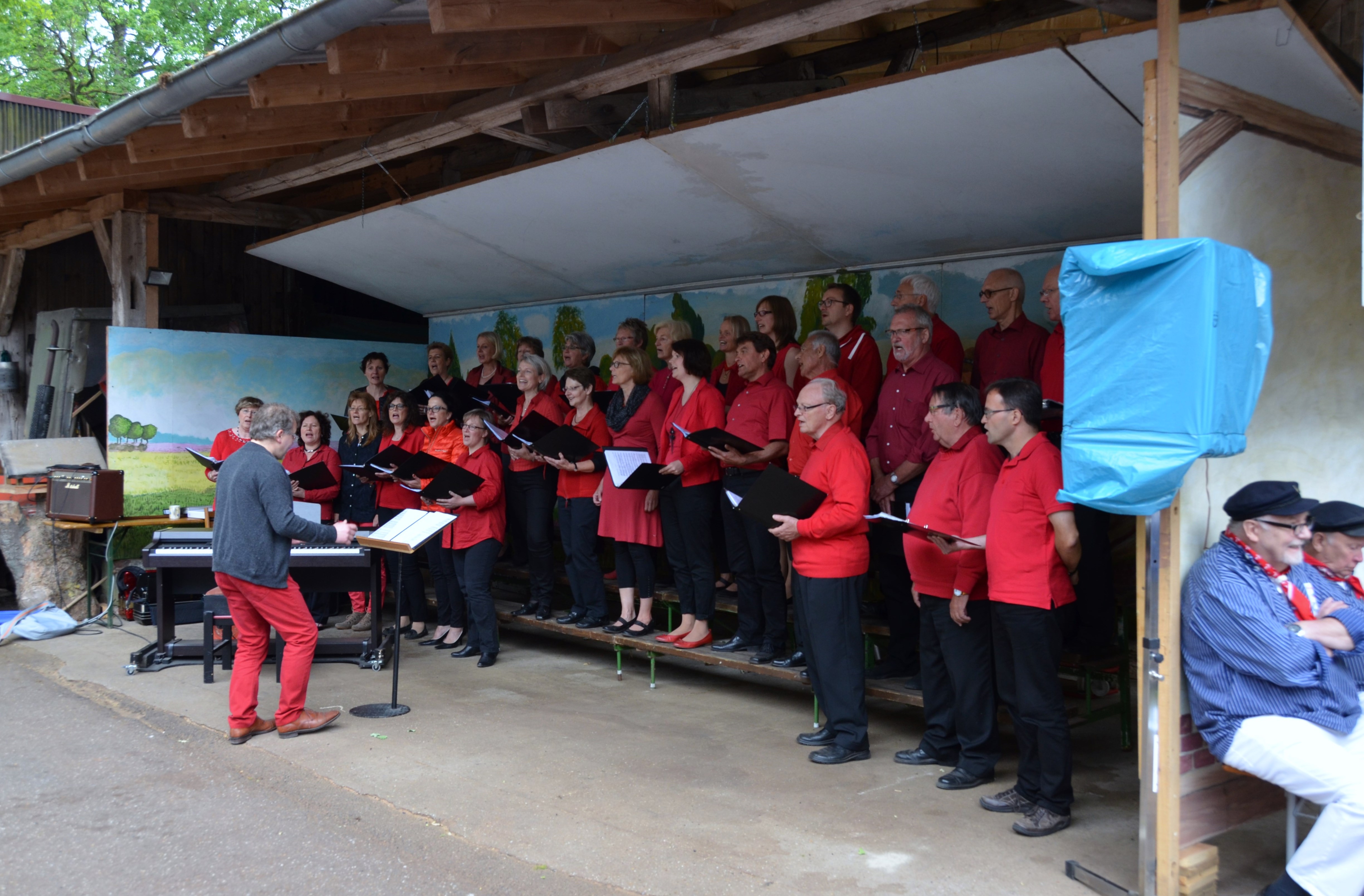 Hofsingen auf Hof Dageförde in Müden/Örtze